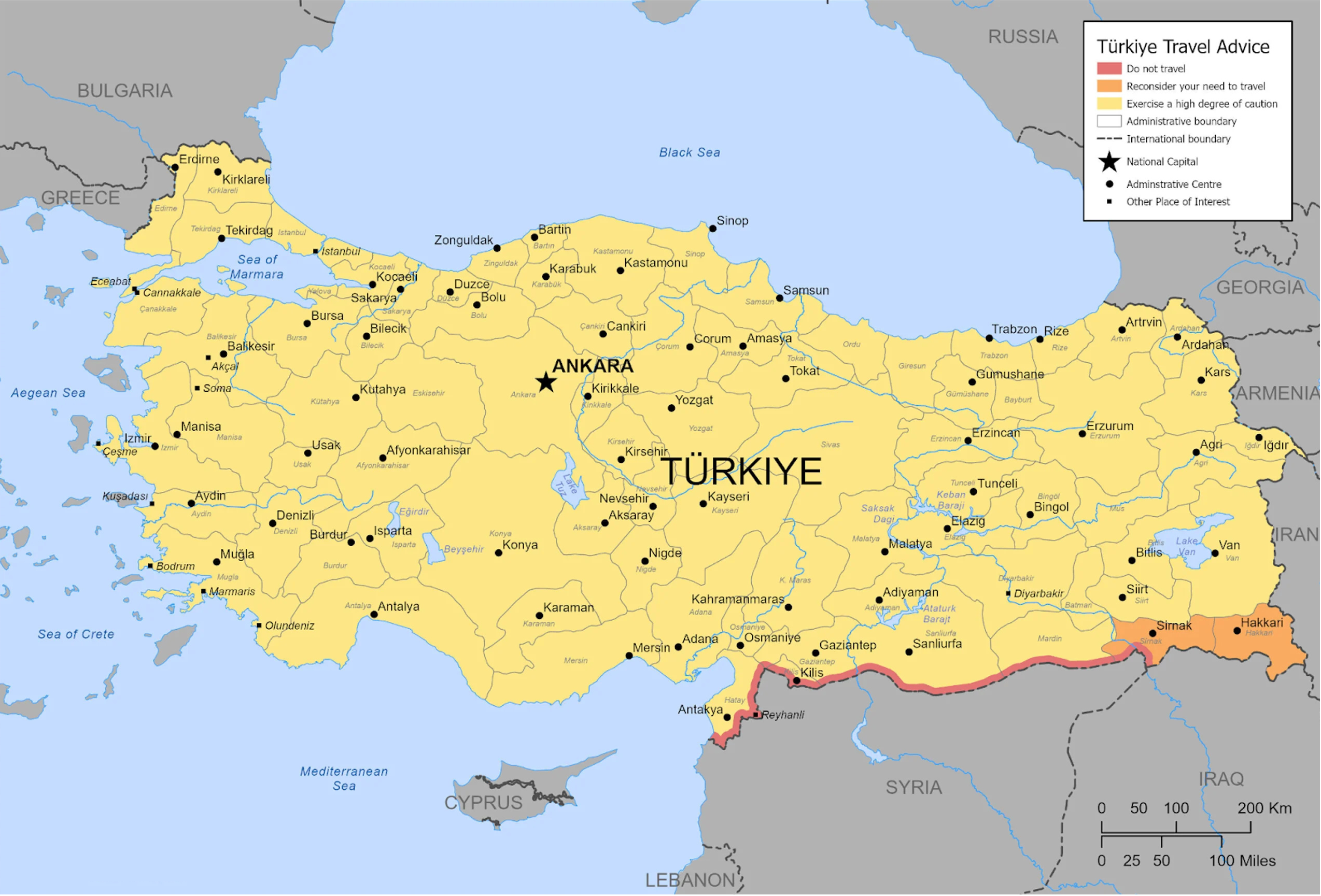 Current Safety Advice for Travelling to Turkey