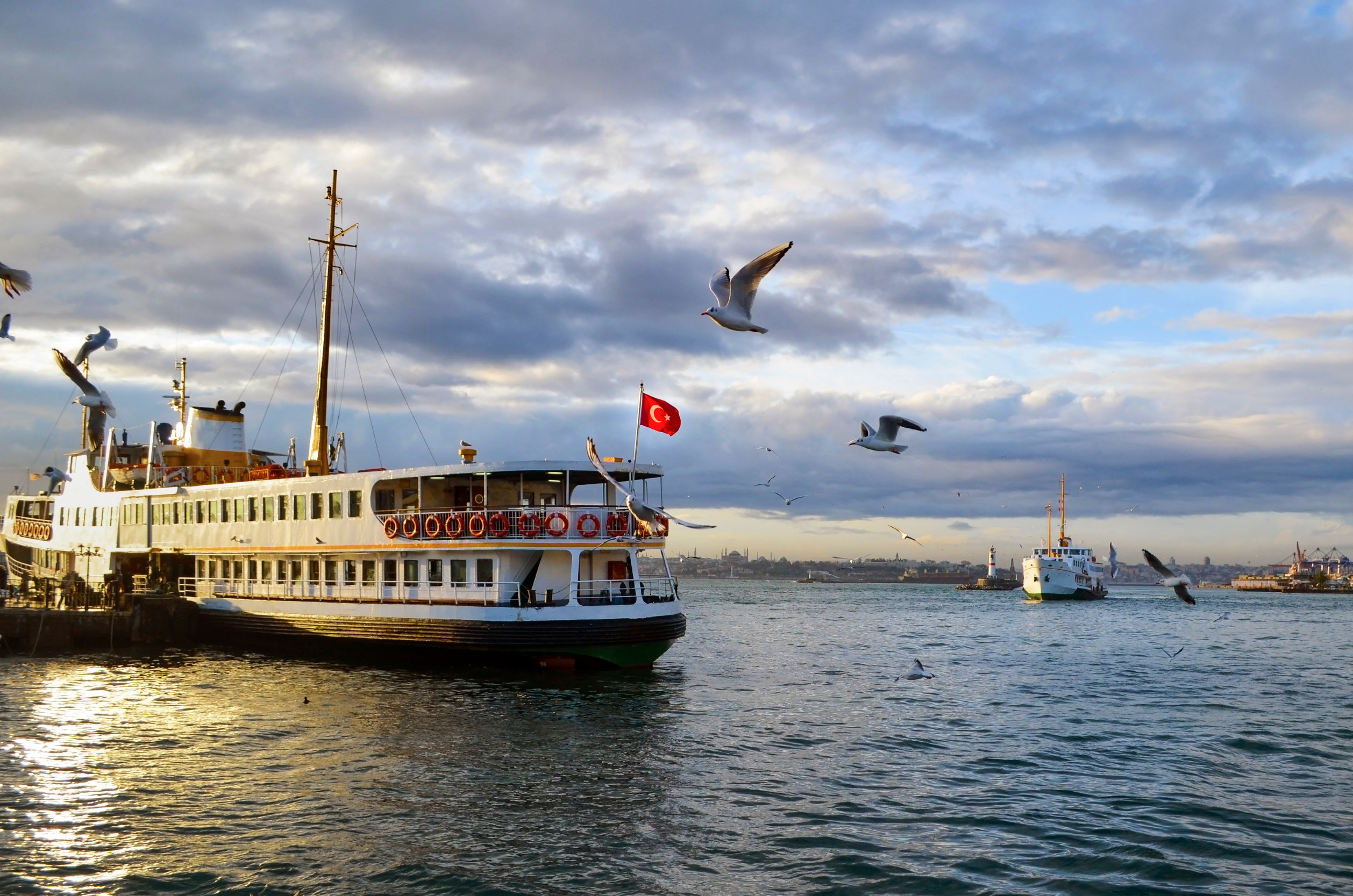 Ferry Operating In Istanbul Waters