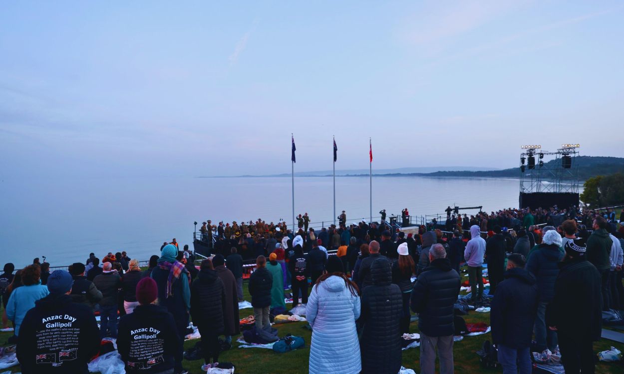 The Dawn Service at Anzac Cove