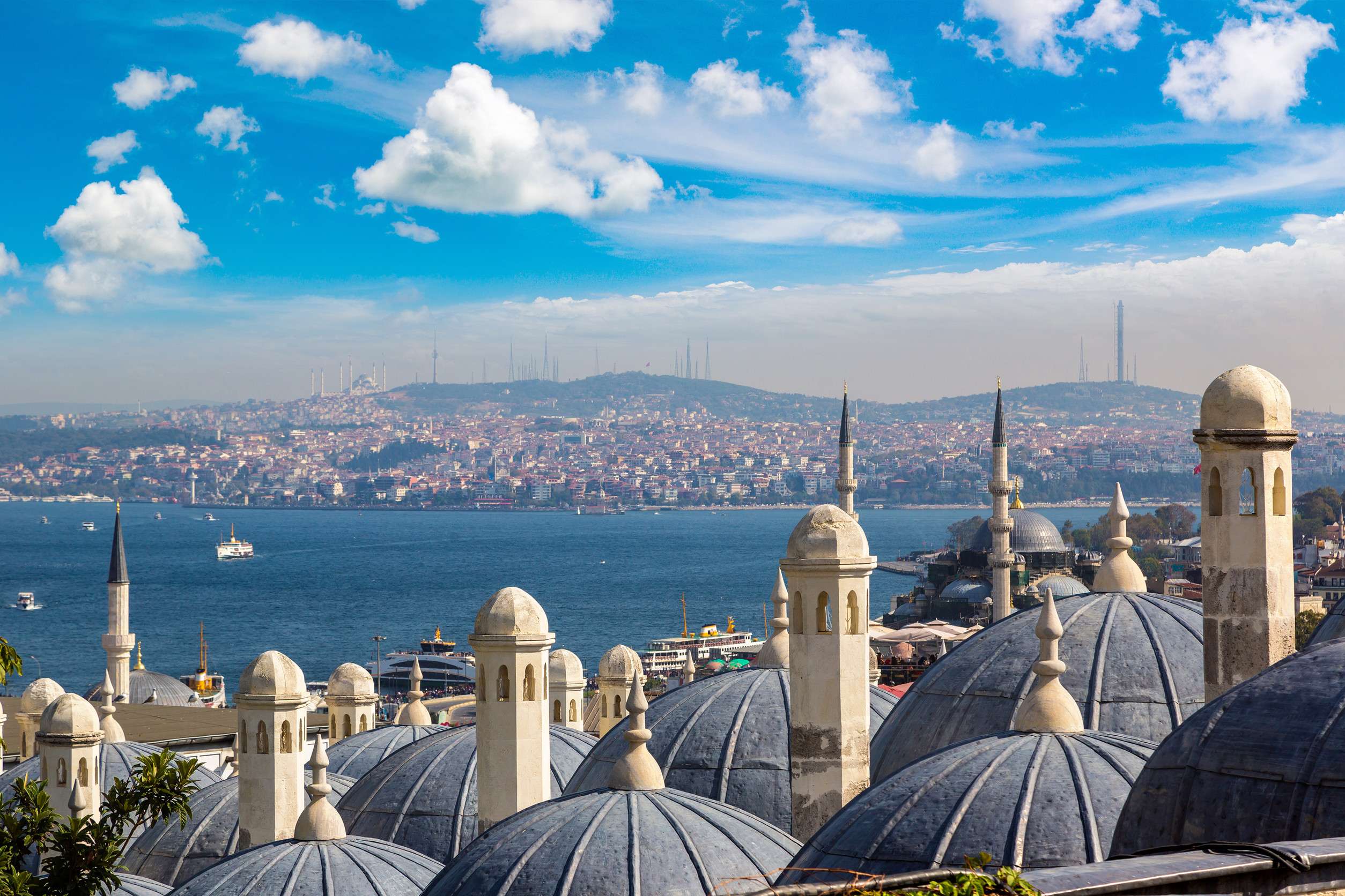 Istanbul View Turkey In A Beautiful Summer Day