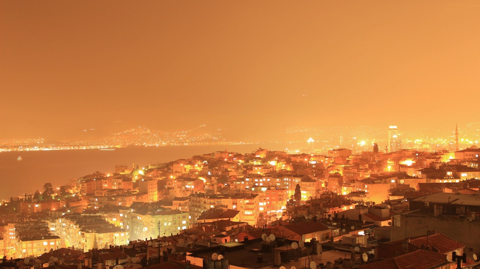Panoramic wiev izmir in Turkey