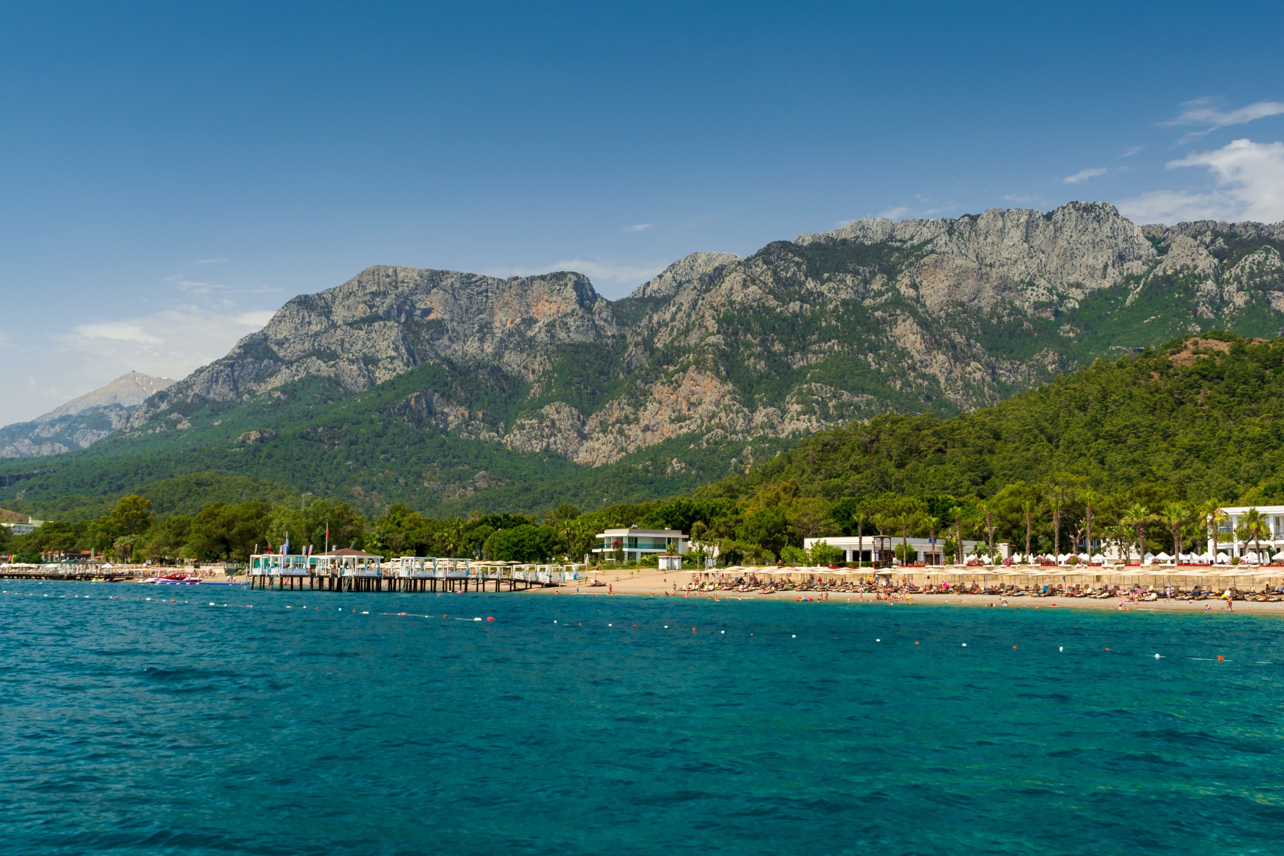 Resorts and Taurus Mountains near Kemer