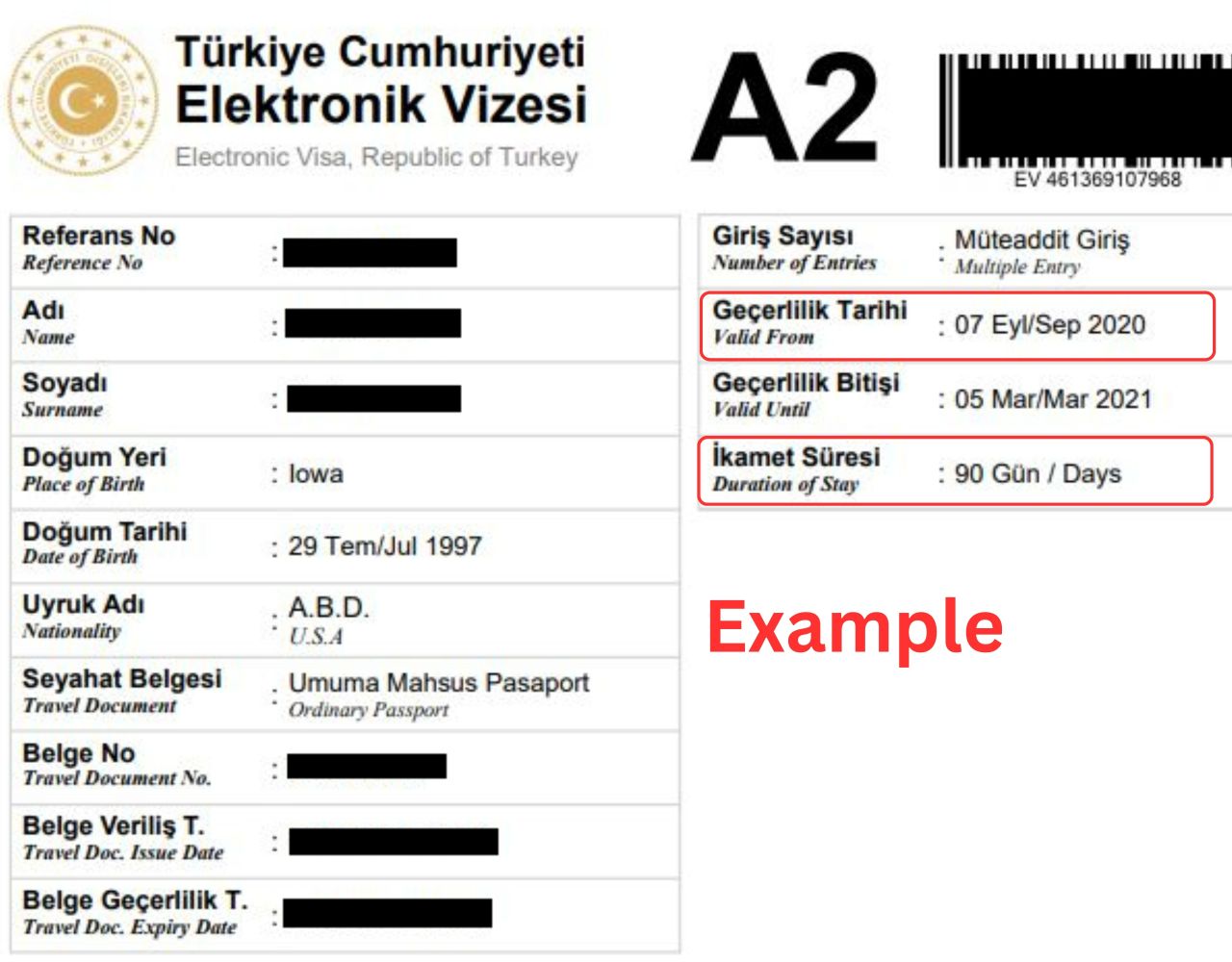 Turkey's E-Visa Application