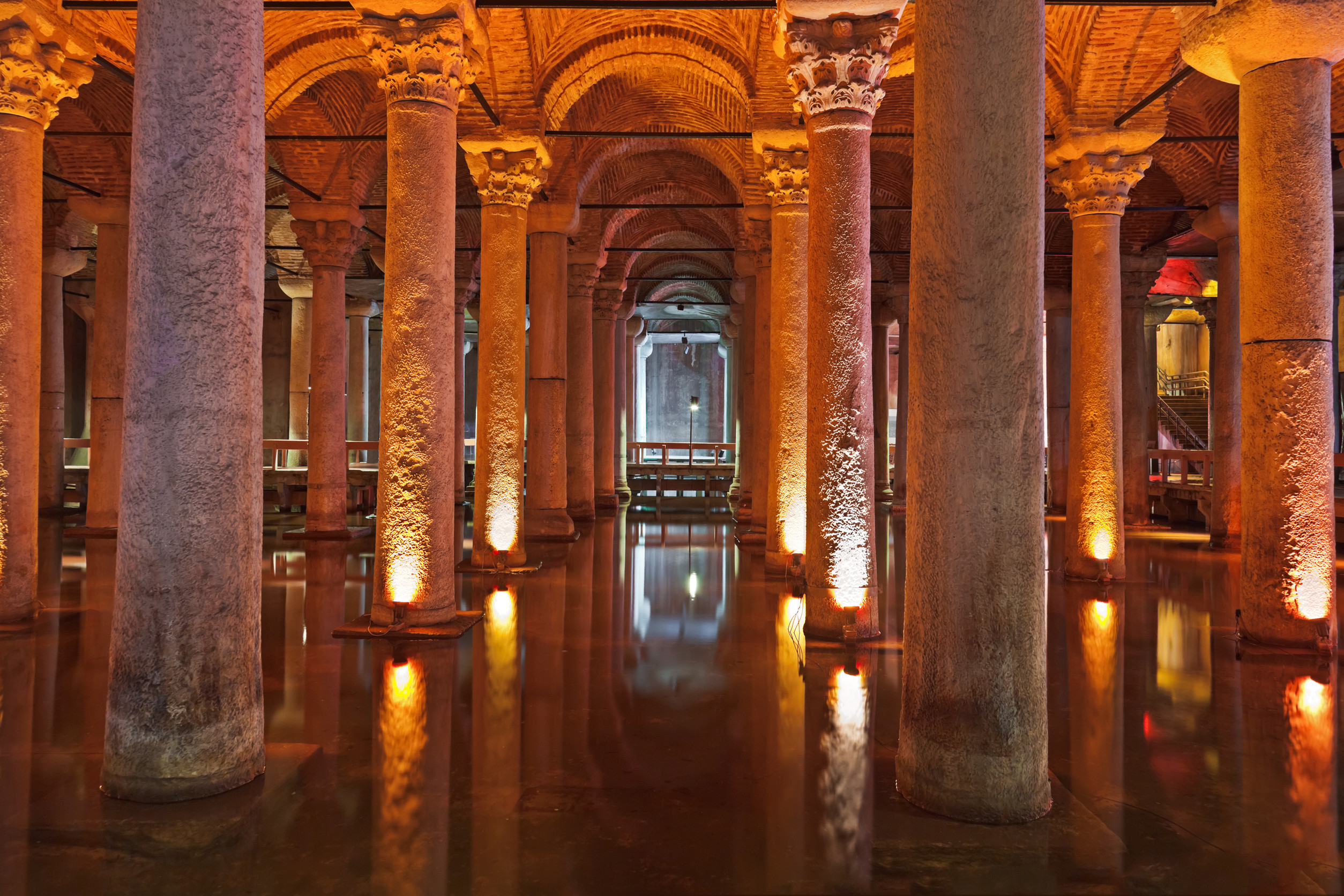 Underground waters Basilica Cistern Turkey