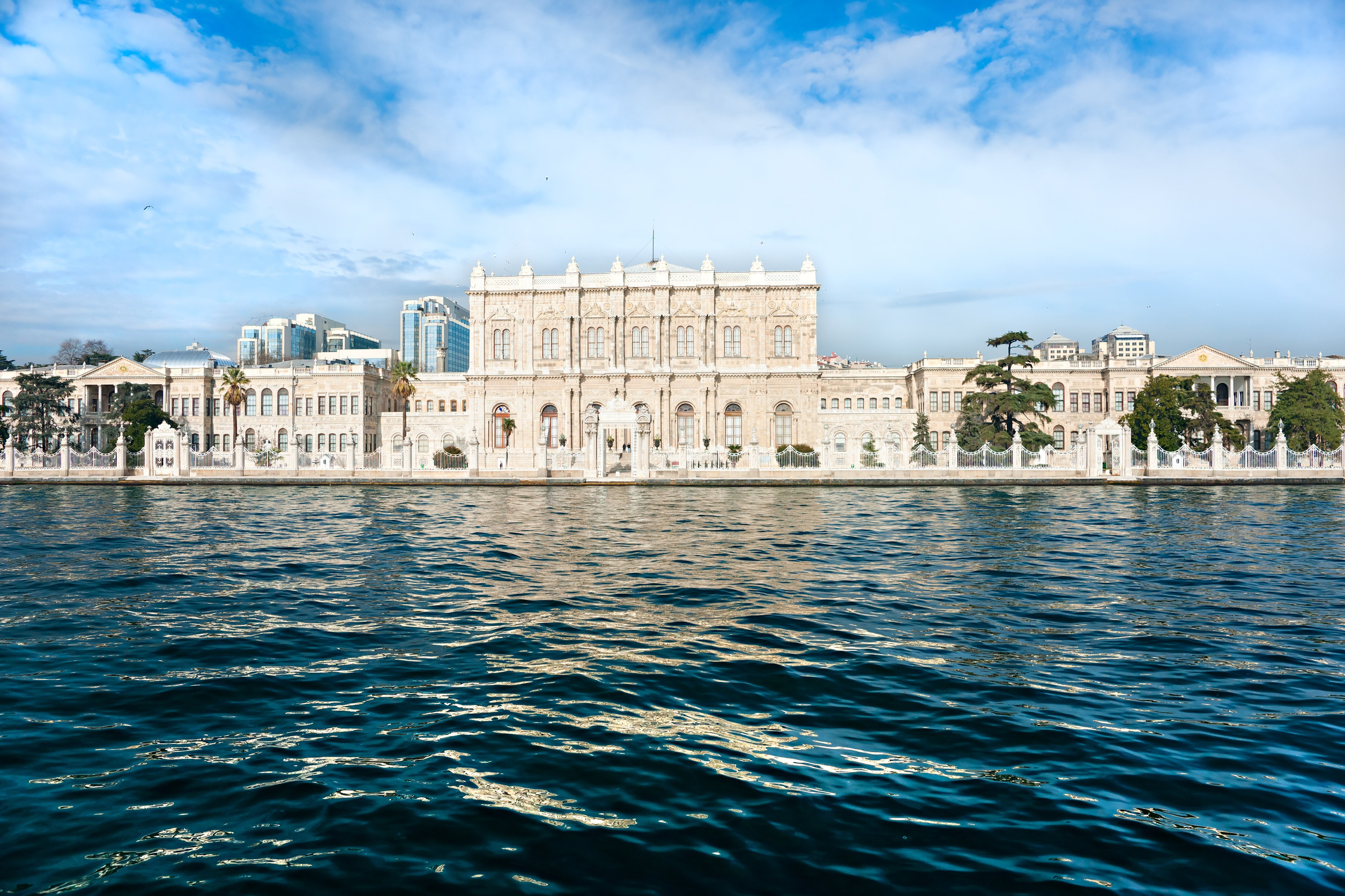 View Of Dolmabahce Palace Istanbul Turkey